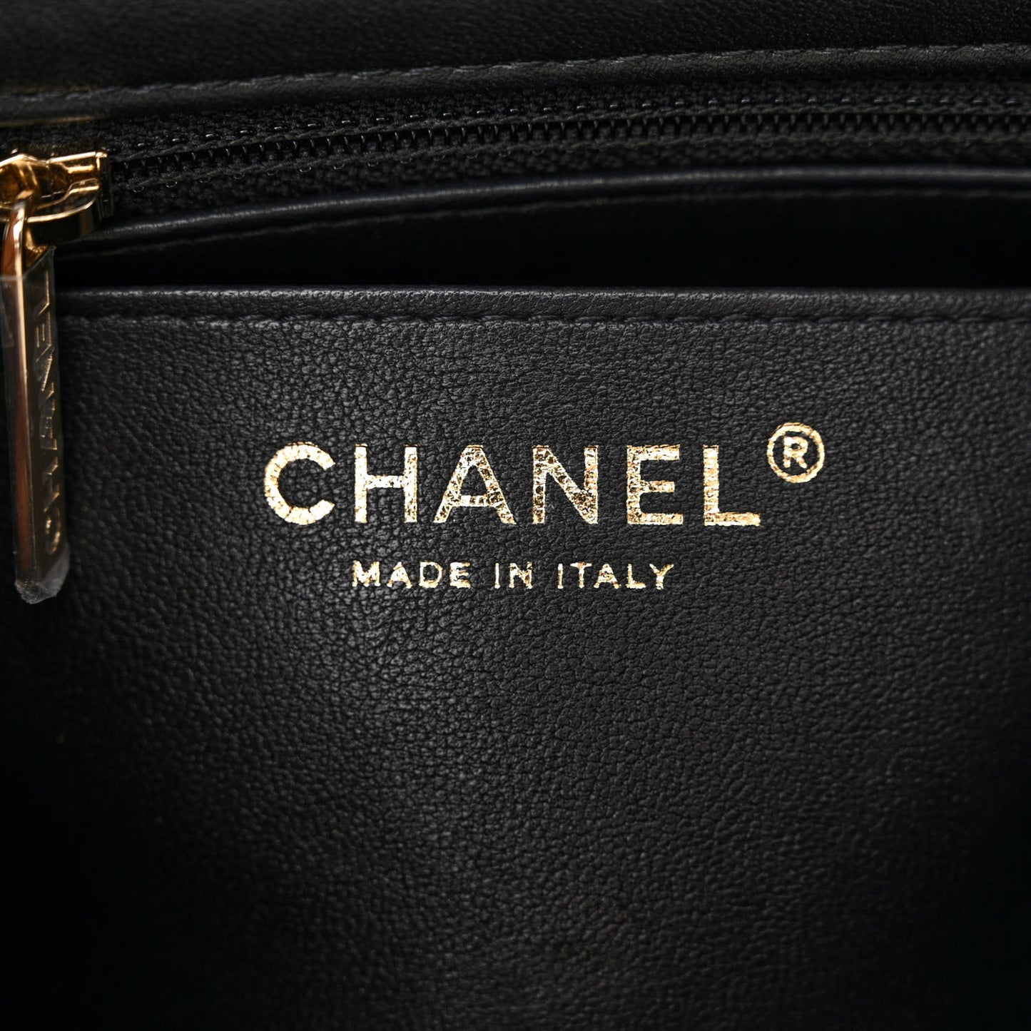 Lambskin Quilted Mini Square Flap Black