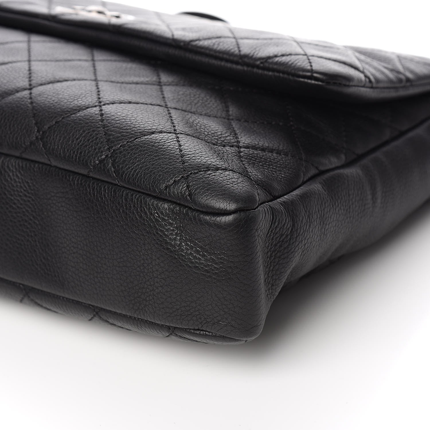 Chanel Calfskin Quilted Couture Messenger Black 9 of 12