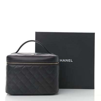 Chanel Caviar Quilted Large Vanity Pouch Black 10 of 10