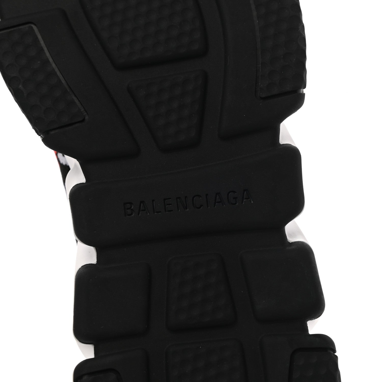 Balenciaga Neoprene Knit Bonjour Paris Womens Speed Sneakers 37 Black White Red 6 of 9