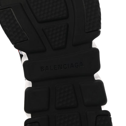 Balenciaga Neoprene Knit Bonjour Paris Womens Speed Sneakers 37 Black White Red 6 of 9
