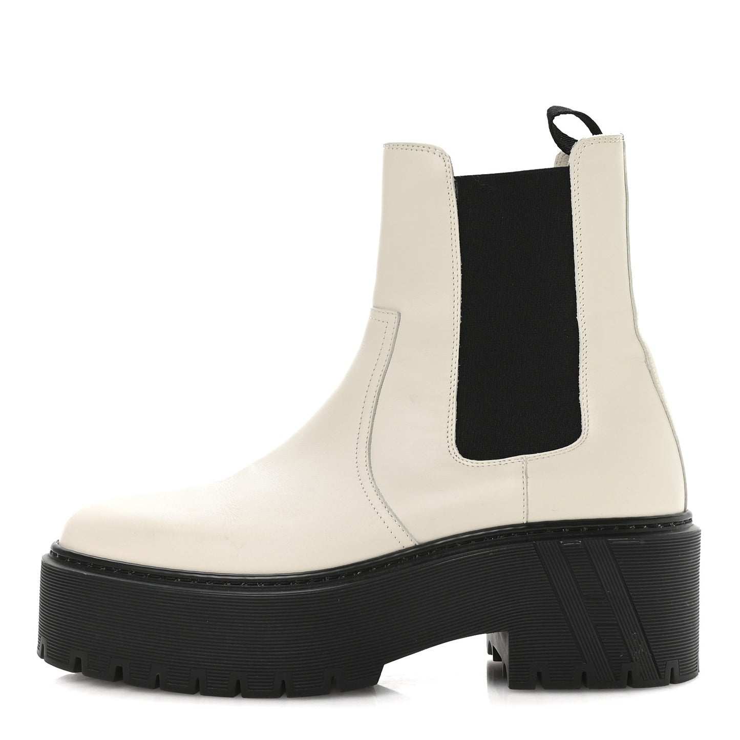 Calfskin Harrow Ankle Boots 38 Beige Glaise