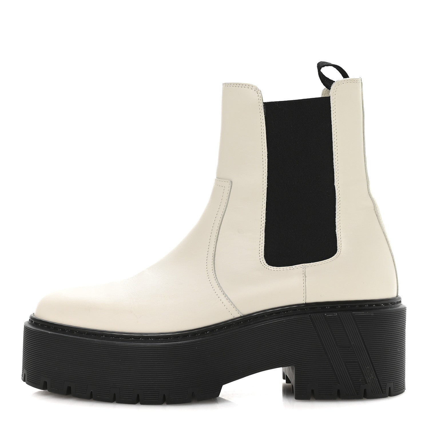 Hermes Calfskin Harrow Ankle Boots 38 Beige Glaise 1 of 8