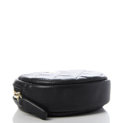 Chanel Caviar Quilted Zip Around Classic Coin Purse Black 4 of 8