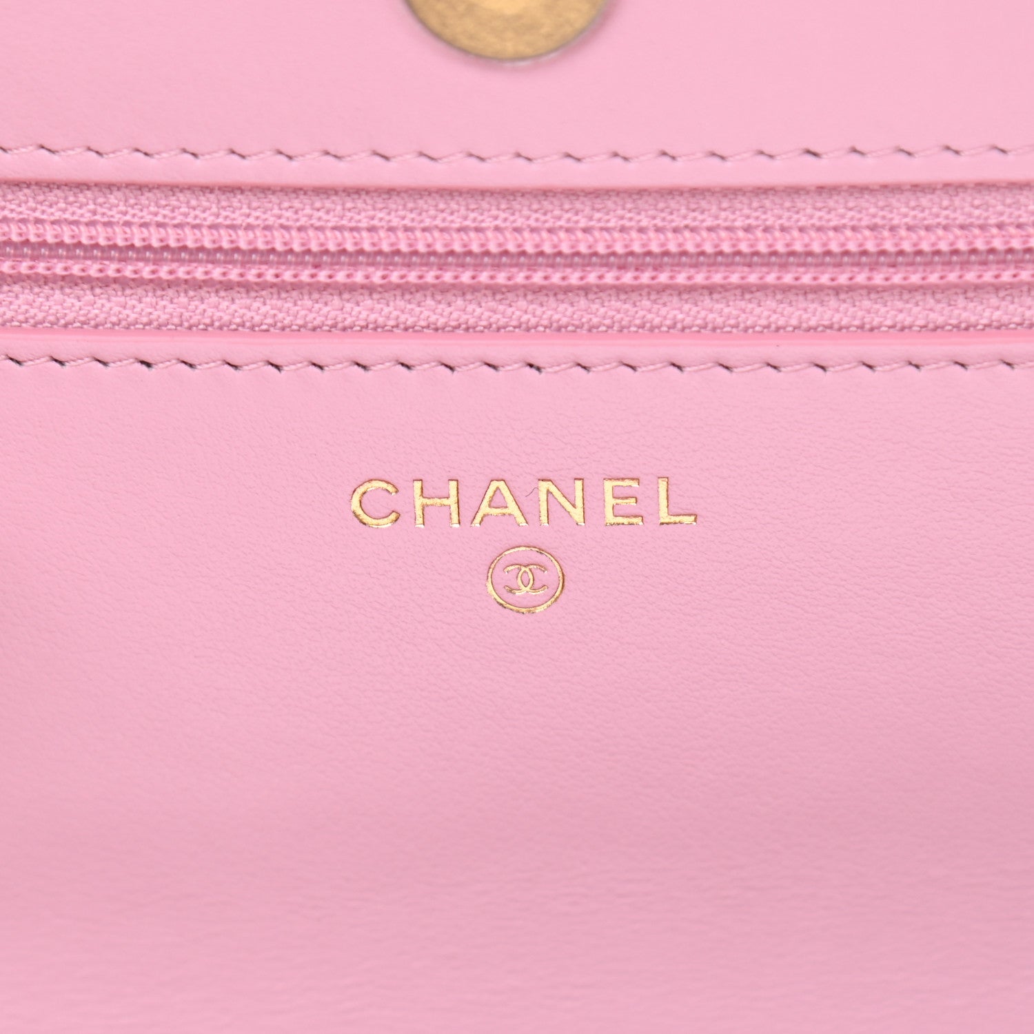 Chanel Shiny Caviar Quilted Pick Me Up Wallet On Chain WOC Pink 6 of 13