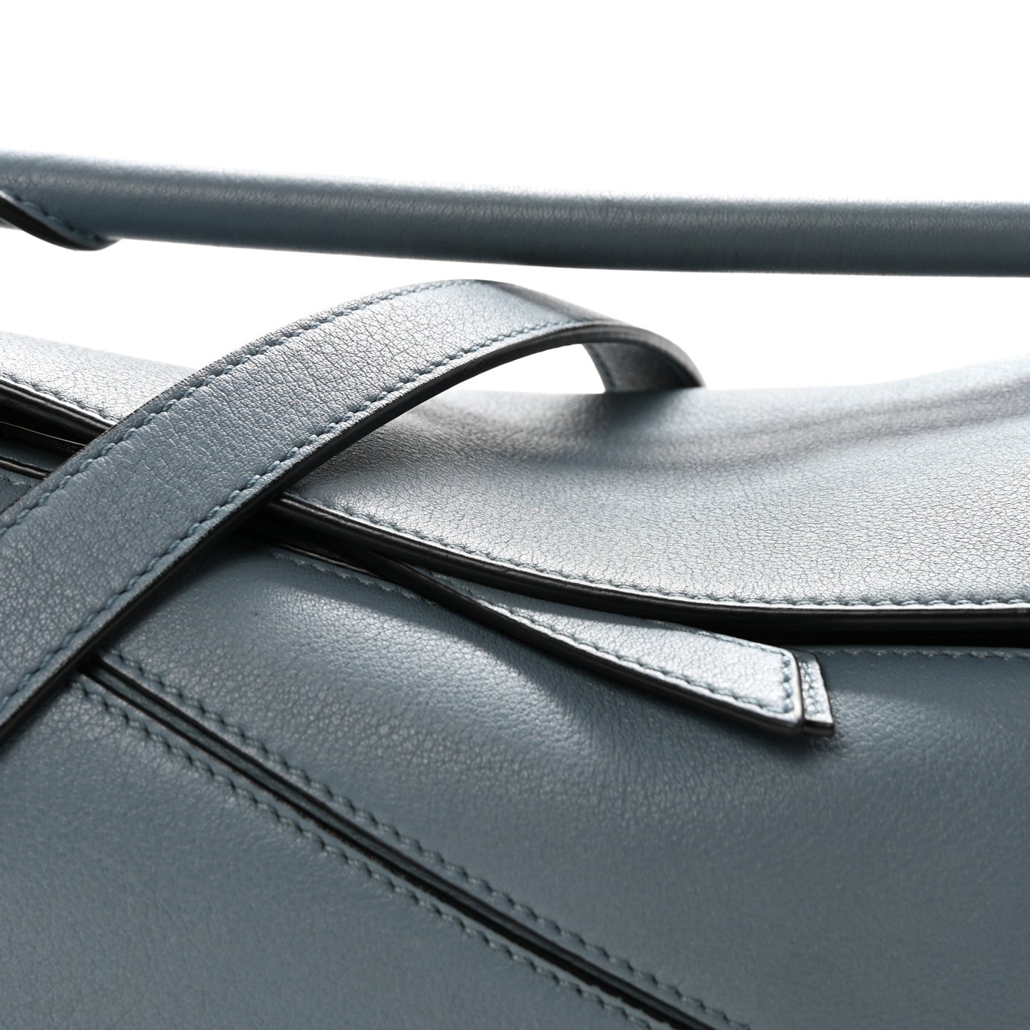 Calfskin Small Puzzle Bag Stone Blue
