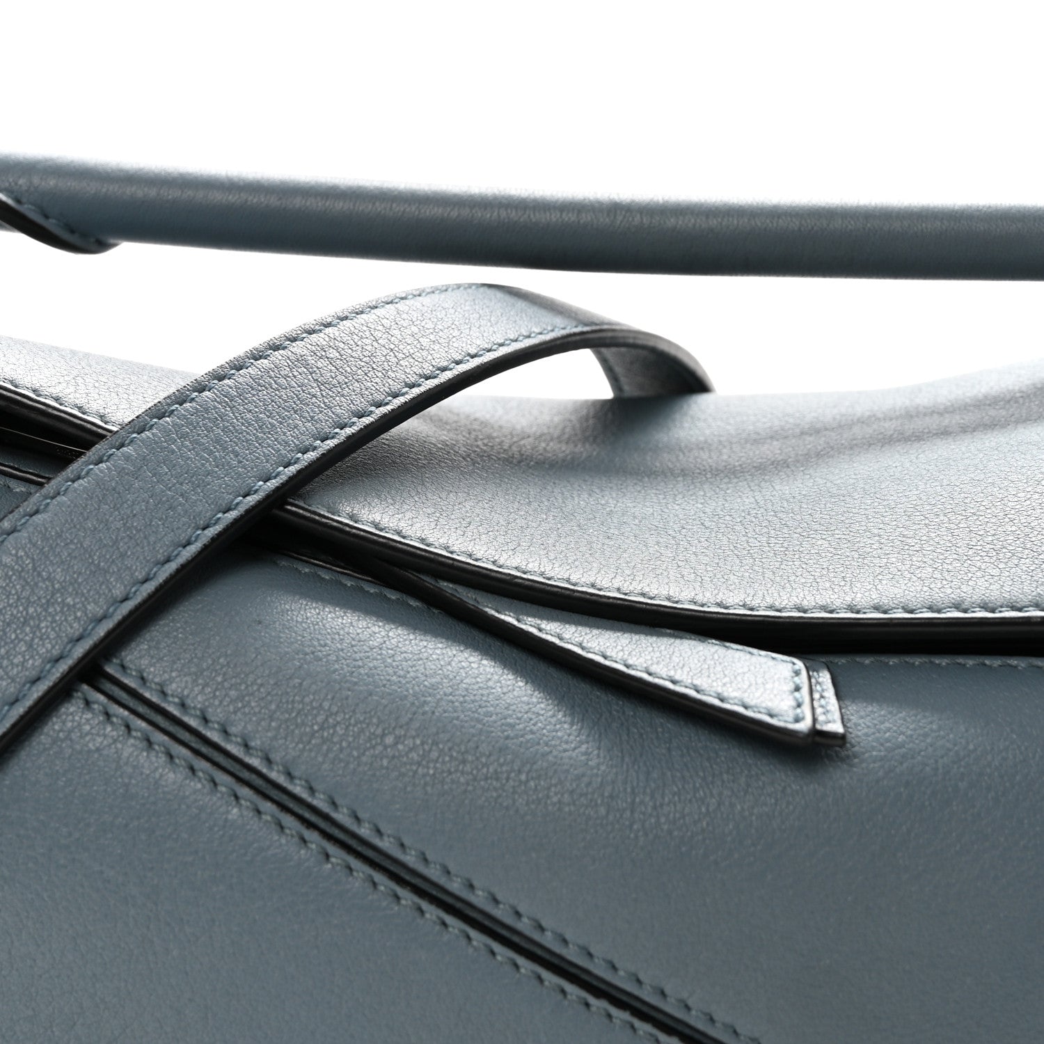 Loewe Calfskin Small Puzzle Bag Stone Blue 7 of 9