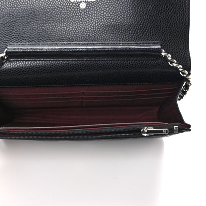 Chanel Caviar Quilted Wallet on Chain WOC Black 5 of 10