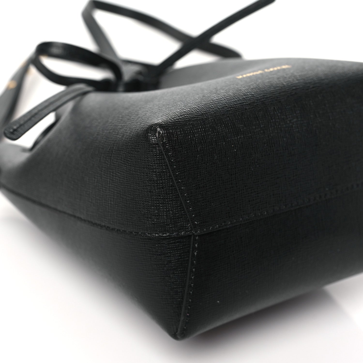 Mansur Gavriel Calfskin Mini Bucket Bag Black Flamma 9 of 10