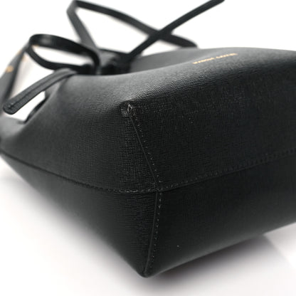 Mansur Gavriel Calfskin Mini Bucket Bag Black Flamma 9 of 10