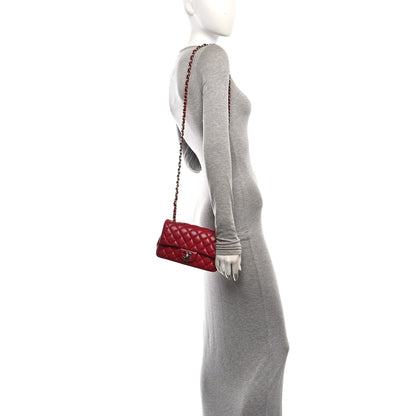 Chanel Caviar Quilted Mini Rectangular Flap Red 2 of 10