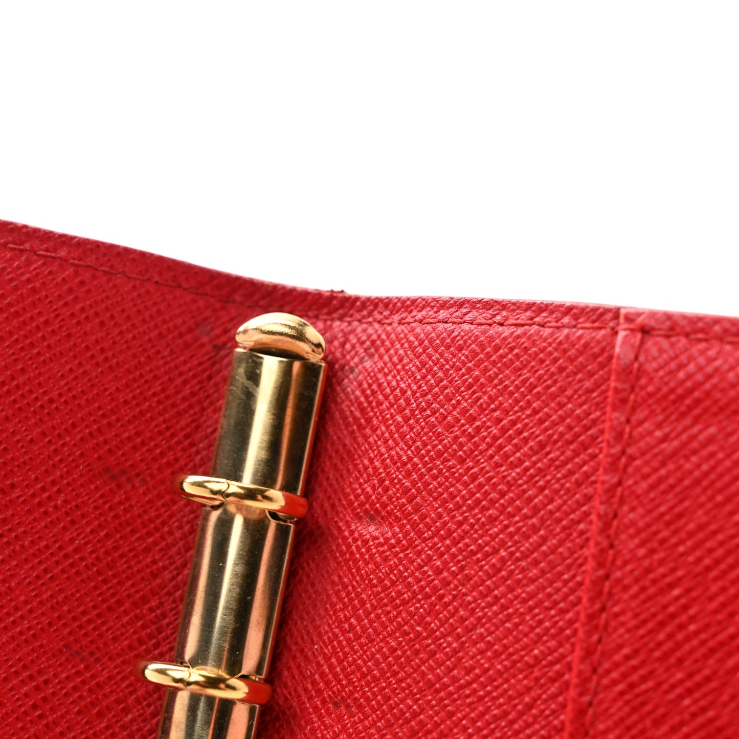 Epi Small Ring Agenda Cover Rouge