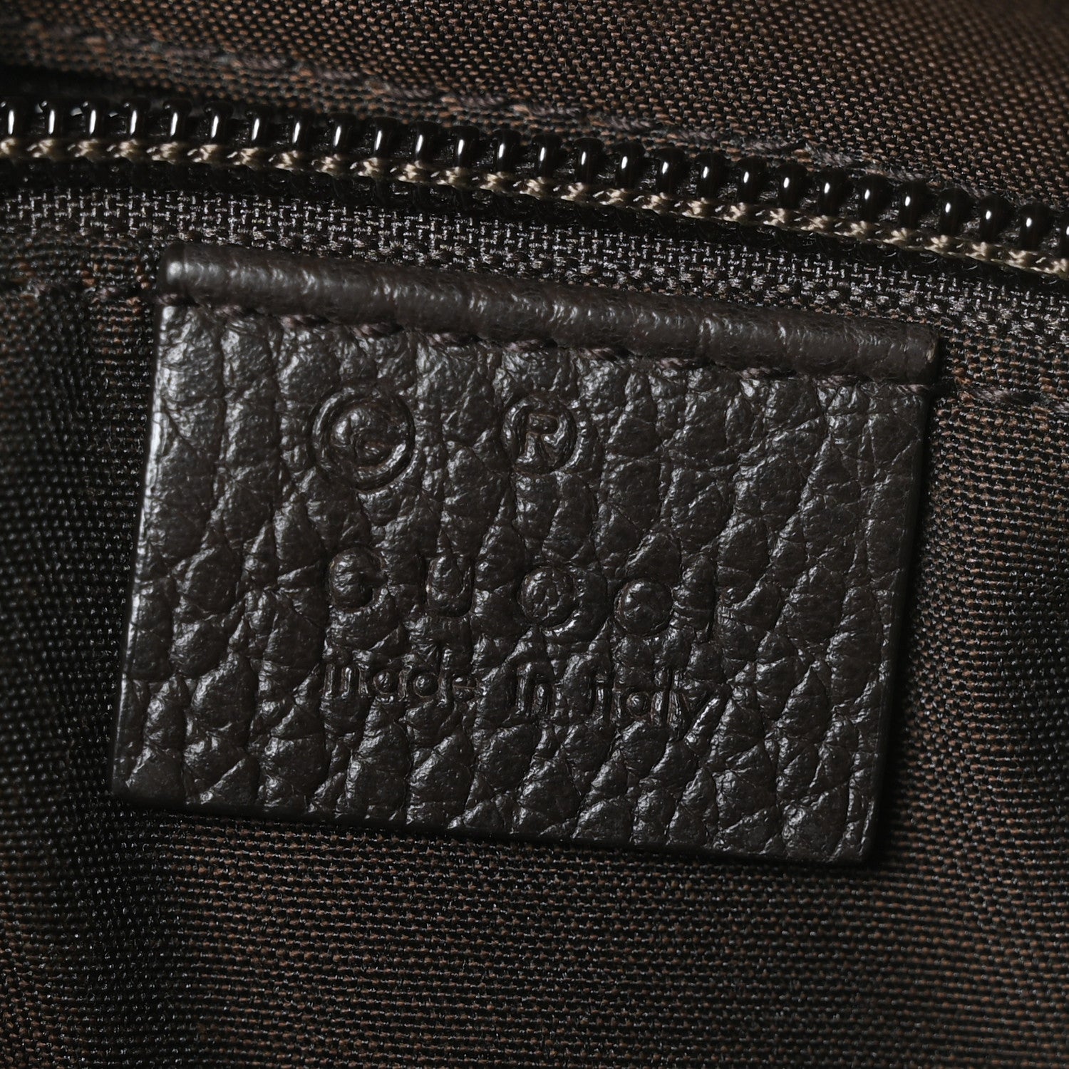 Gucci Monogram Dollar Calfskin Large Camera Case Beige Ebony Testa di Moro Marrone Scuro 6 of 11