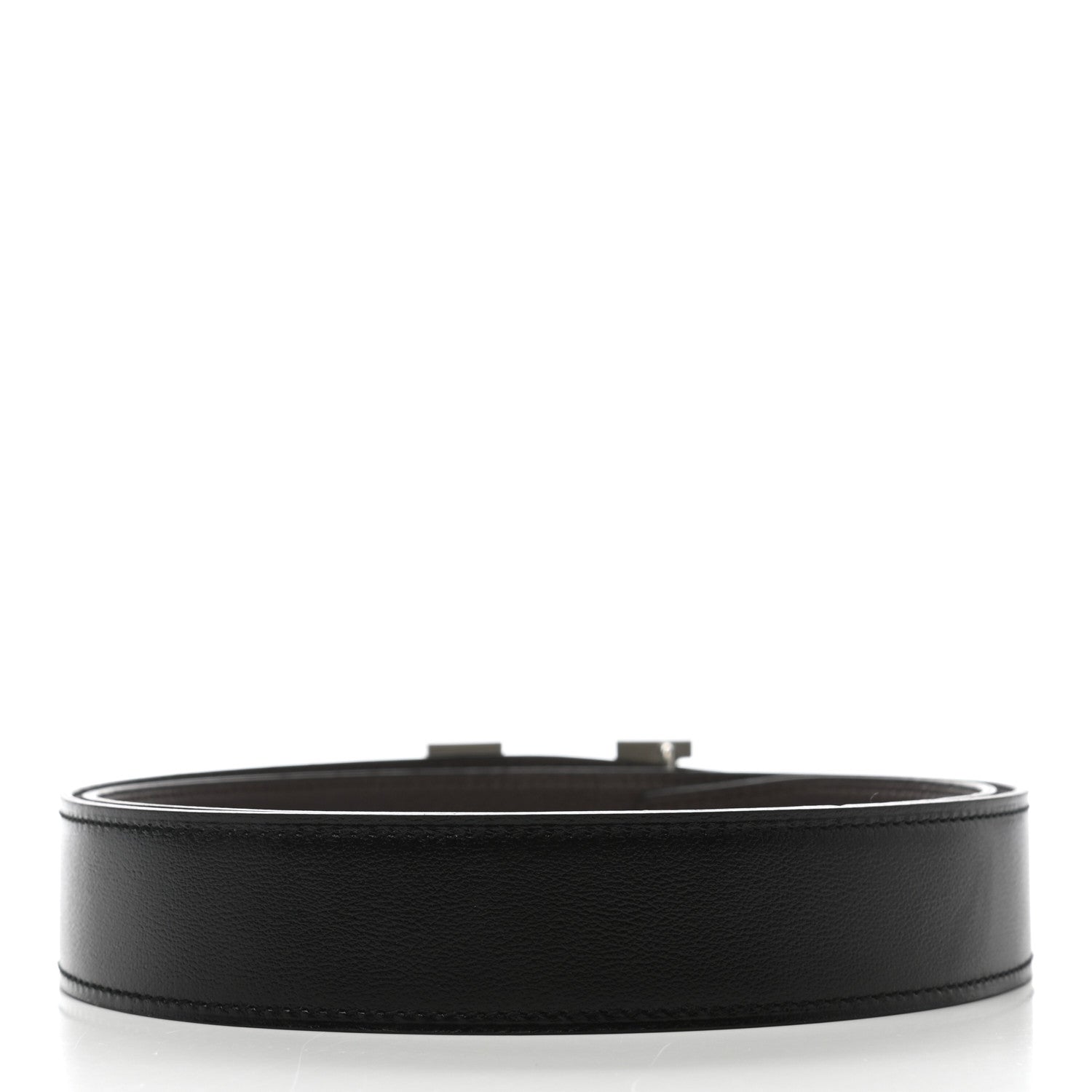 Hermes 135 Togo 32mm H Belt 90 Black Chocolate 2 of 5