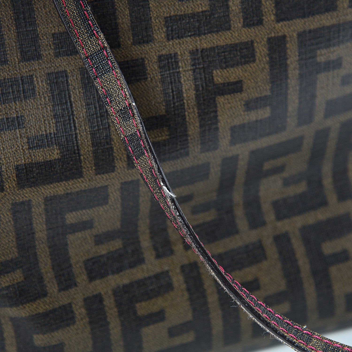 Fendi Zucca Spalmati Small Roll Tote Tobacco Fragola 15 of 20