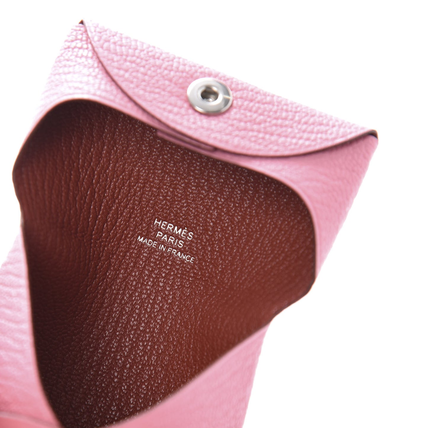 Chevre Mysore Verso Bastia Coin Purse Rose Confetti Brique