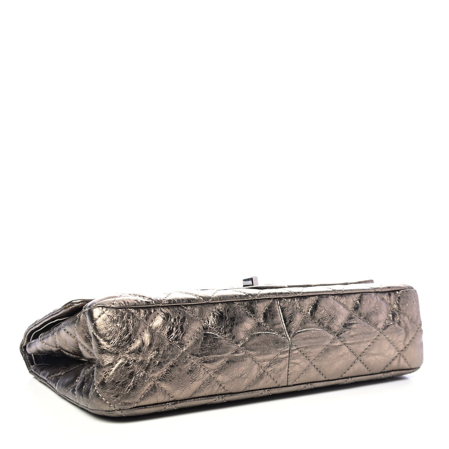 Chanel Metallic Aged Calfskin Quilted 2.55 Reissue 227 Flap Pewter 3 of 4