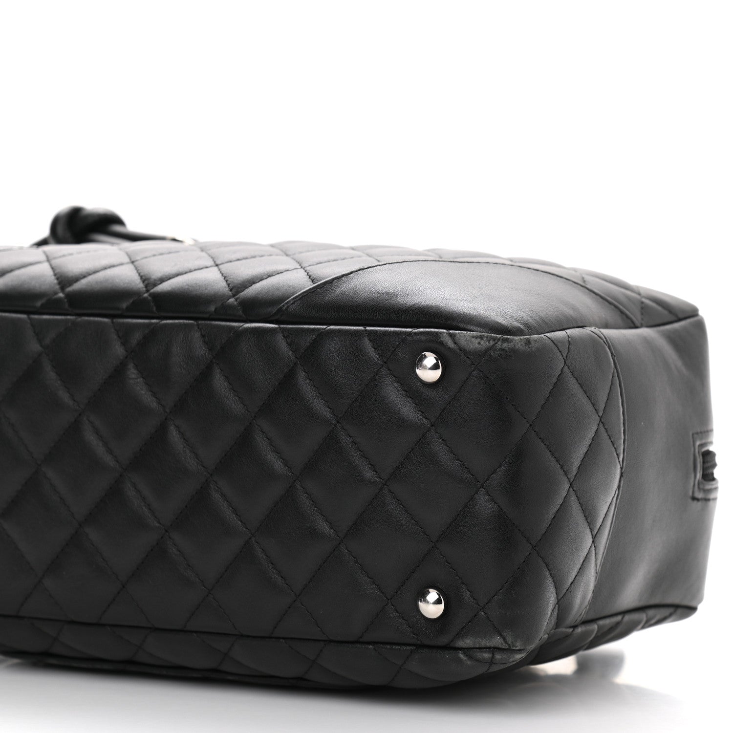 Chanel Calfskin Quilted Large Cambon Bowler Black 10 of 10