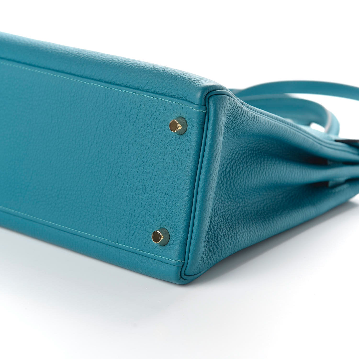 Hermes Togo Kelly Retourne 32 Turquoise 7 of 10