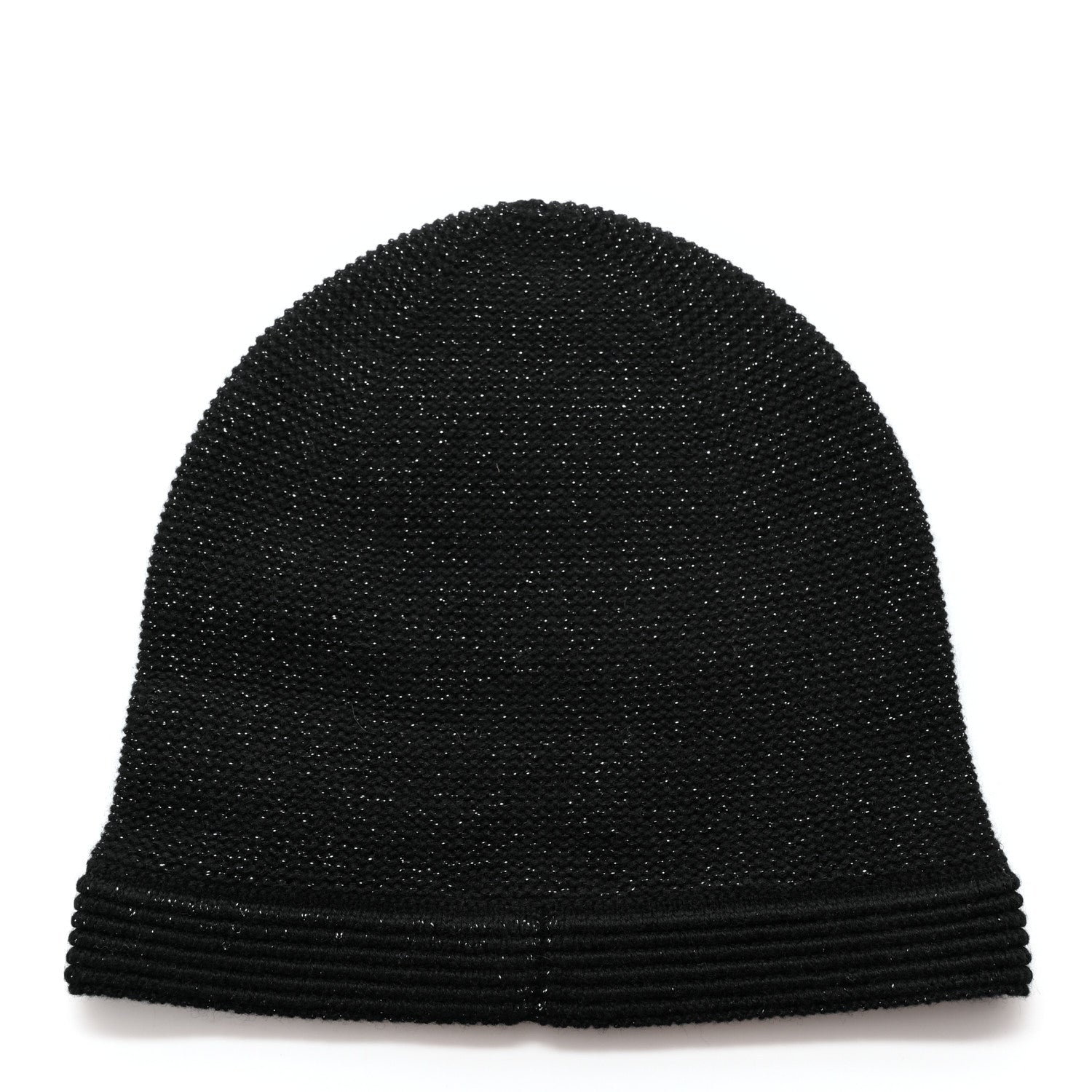 Chanel Cashmere Blend CC Beanie Hat Black 3 of 5
