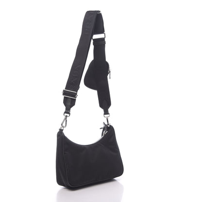 Prada Nylon Re-Edition 2005 Shoulder Bag Black 3 of 10