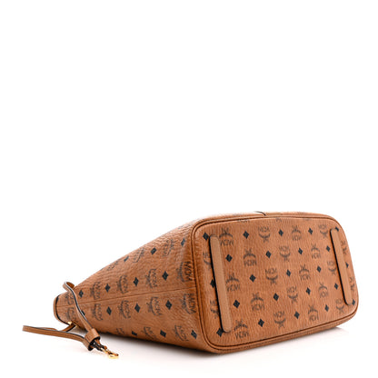 MCM Visetos Medium Liz Reversible Shopper Tote Cognac 7 of 18