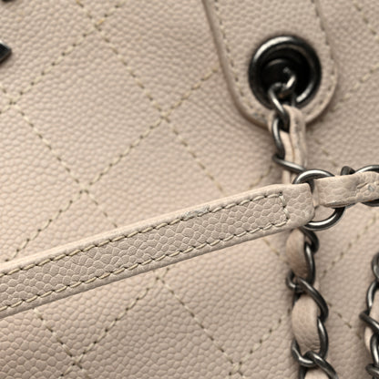 Chanel Grained Vegetal Calfskin Urban Shopping Tote Light Beige 13 of 14