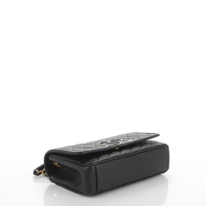 Chanel Caviar Quilted Medium CC Filigree Flap Black 4 of 7