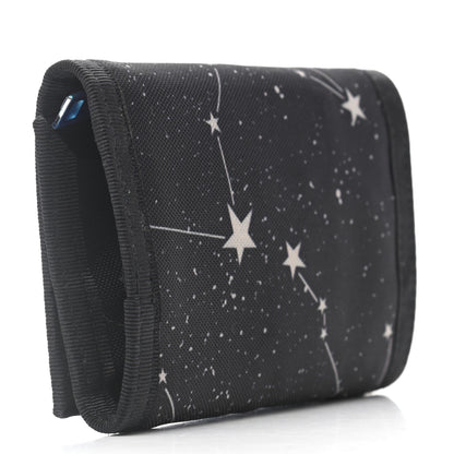 Saint Laurent Nylon Constellation Print Tiny Buffalo Wallet Black 3 of 7