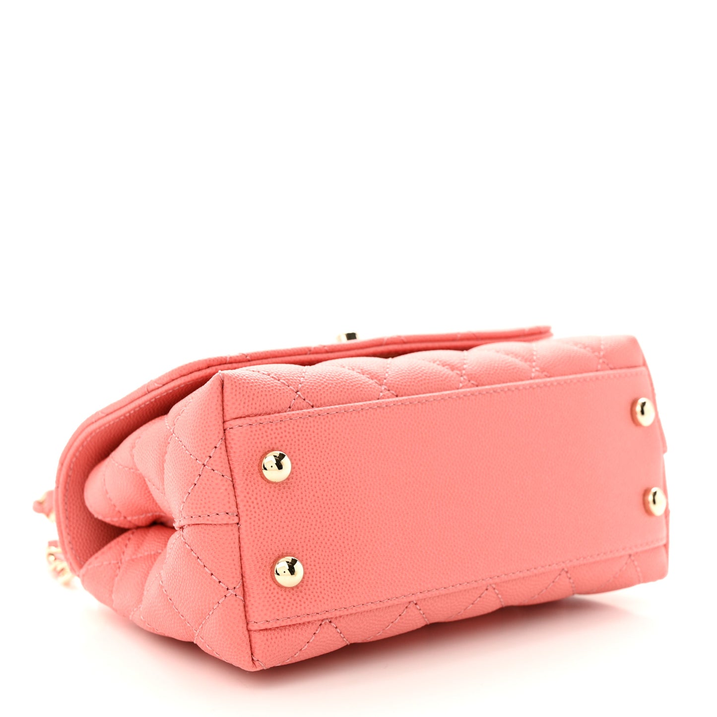 Caviar Quilted Extra Mini Coco Handle Flap Pink