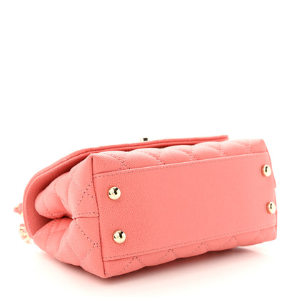 Chanel Caviar Quilted Extra Mini Coco Handle Flap Pink 4 of 11