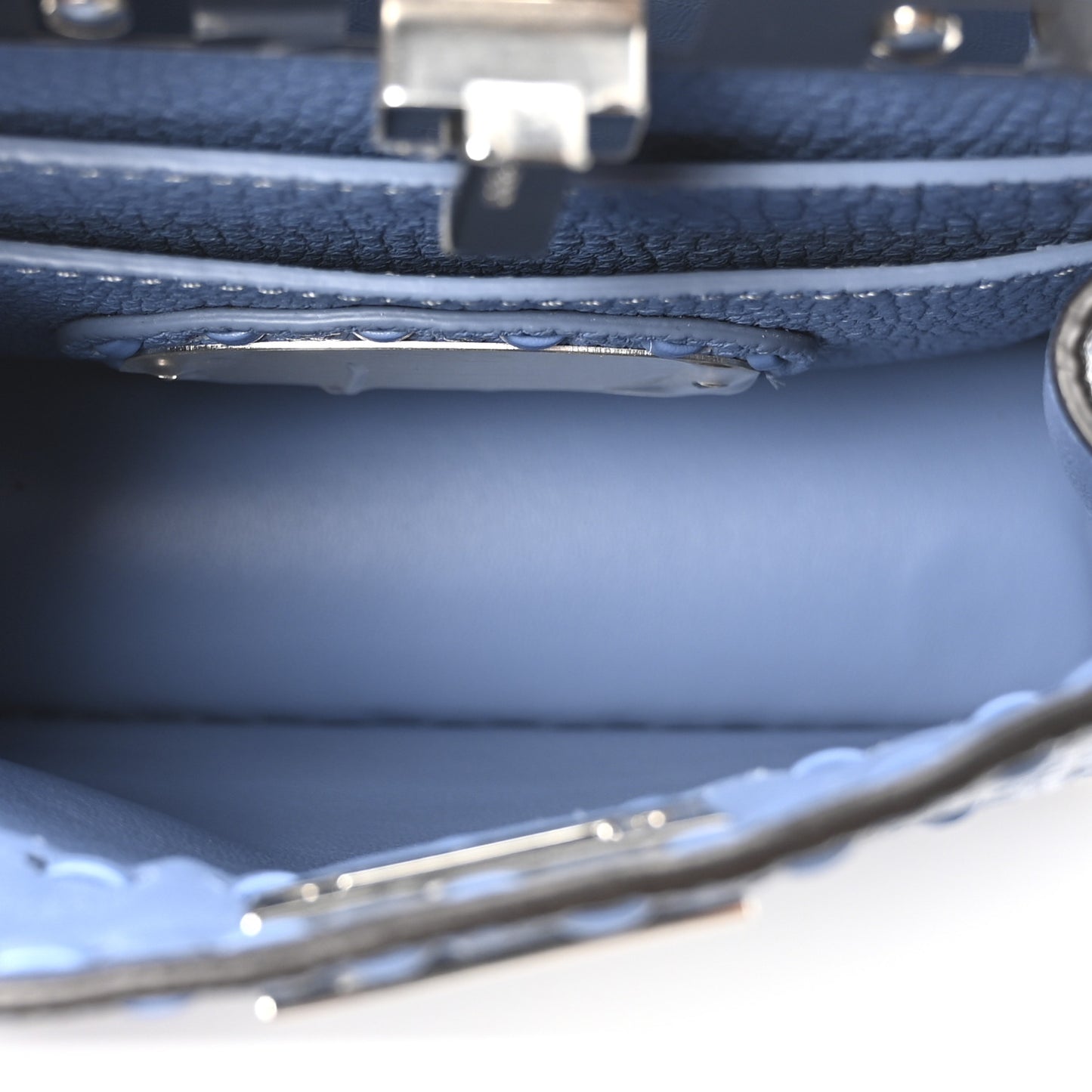 Cuoio Romano Selleria Petite Peekaboo I SEE U Satchel Blue