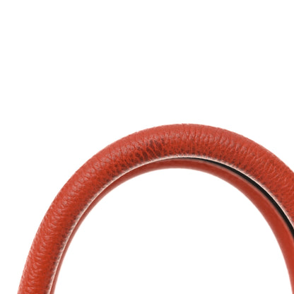Celine Drummed Calfskin Micro Luggage Vermillion 14 of 17