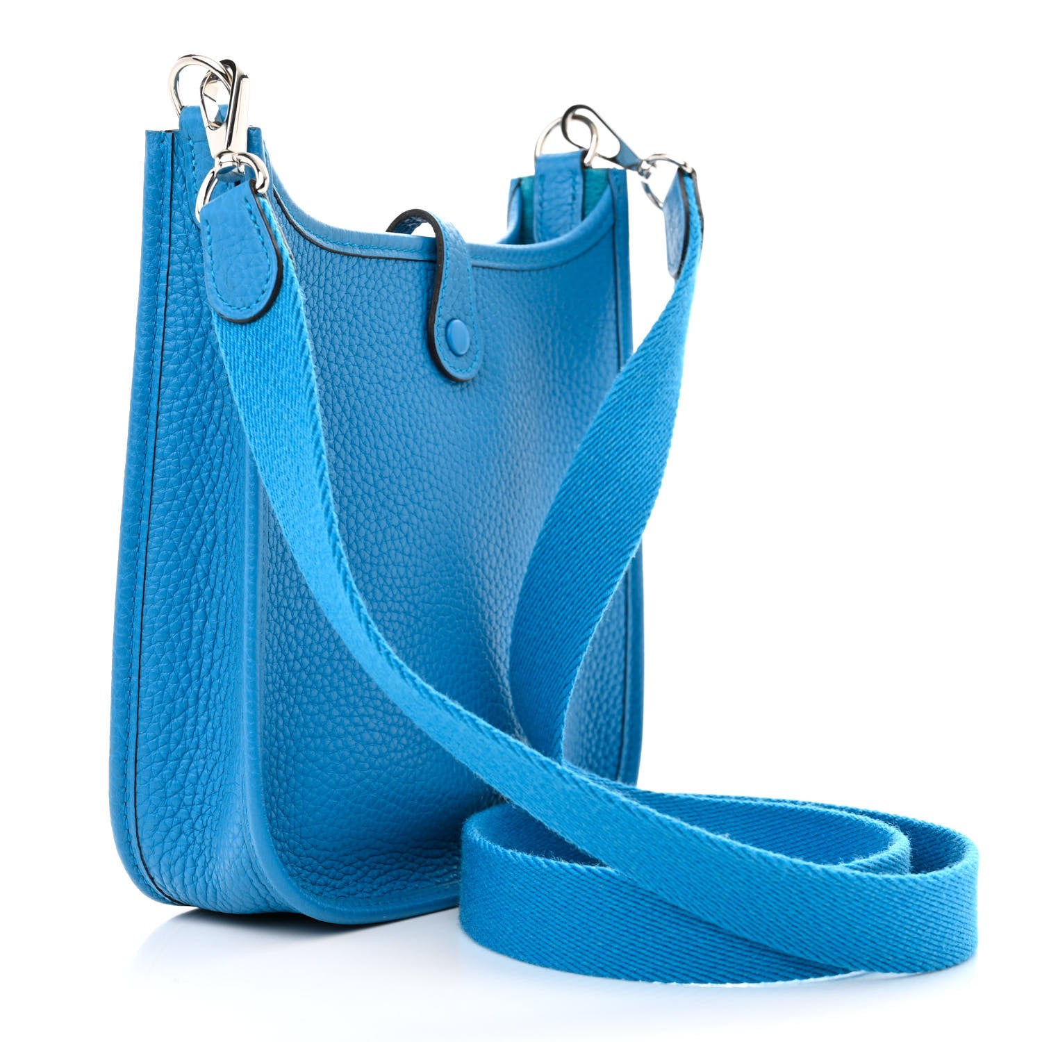 Hermes Taurillon Clemence Evelyne TPM Bleu Zanzibar 3 of 11