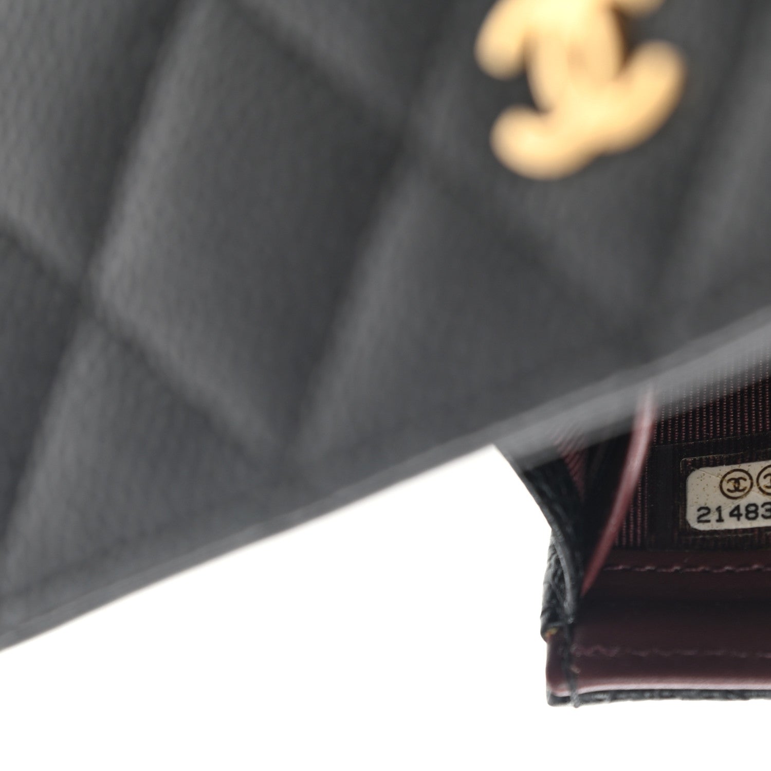 Chanel Caviar Quilted Large Gusset Flap Wallet Black 8 of 9