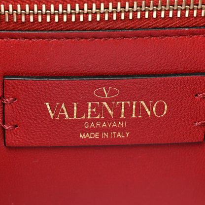 Valentino Garavani Lambskin Rockstud Spike Wallet on Chain Poudre 6 of 10
