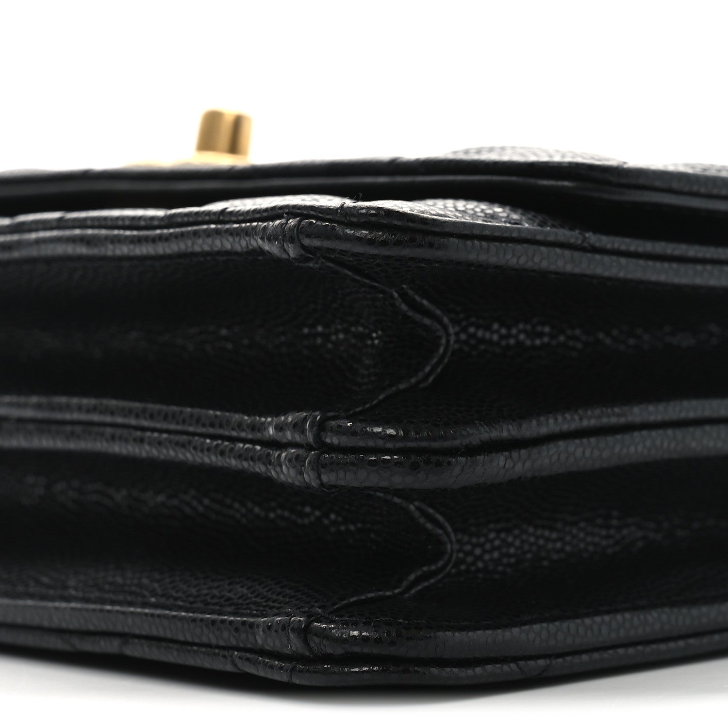 Chanel Caviar Quilted Chain Link Clutch With Chain Black 11 of 12