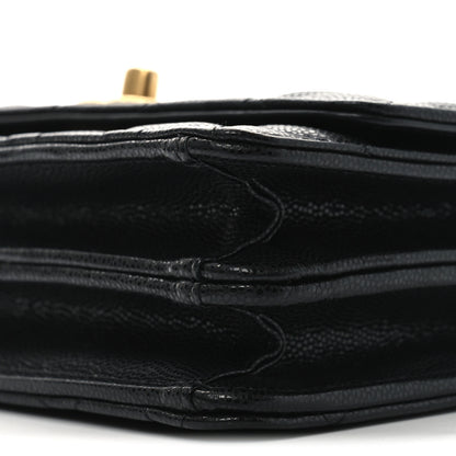 Chanel Caviar Quilted Chain Link Clutch With Chain Black 11 of 12