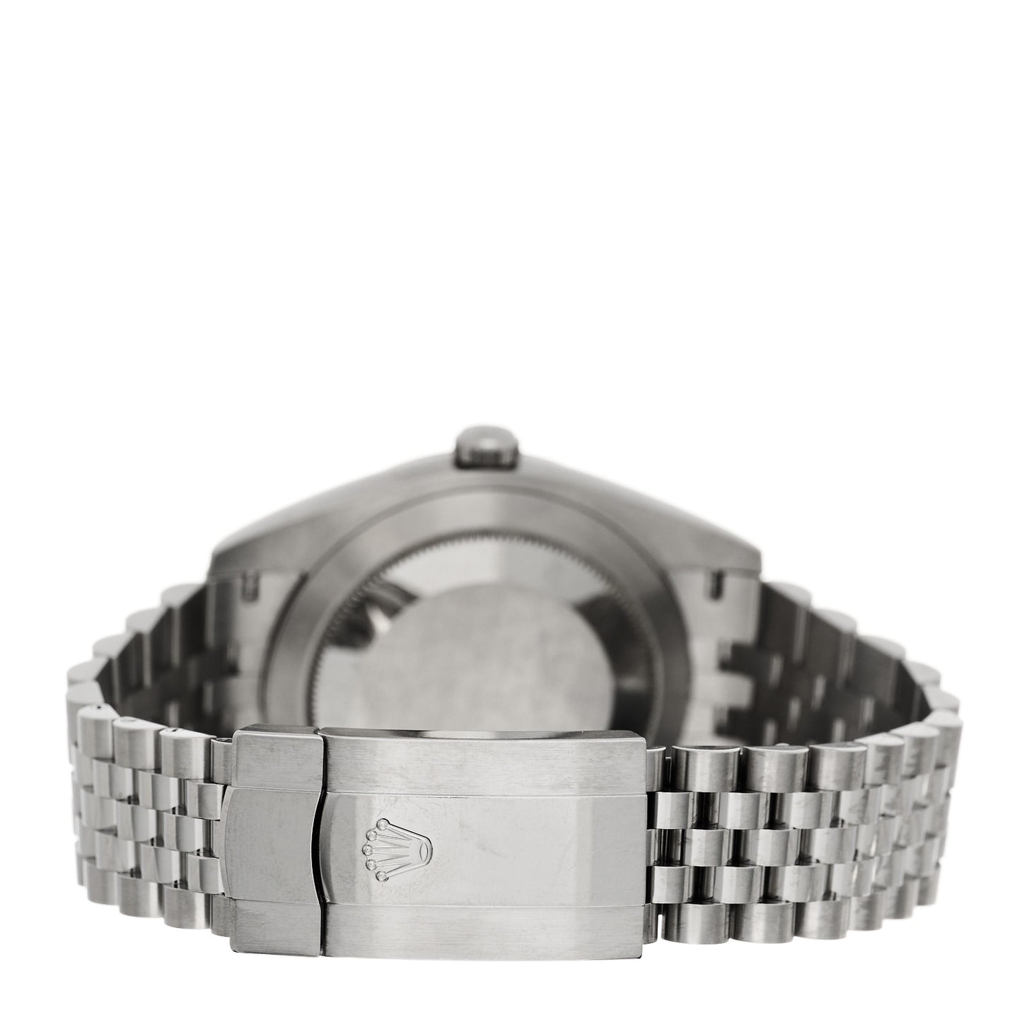 Stainless Steel 18K White Gold Diamond 41mm Oyster Perpetual Datejust Watch Dark Rhodium 126334