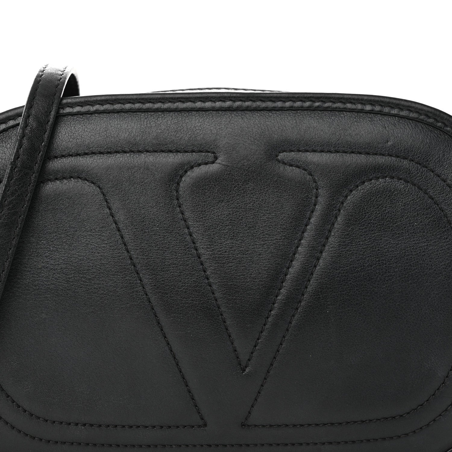 Valentino Garavani Calfskin Small Logo Go Crossbody Bag Black 8 of 16