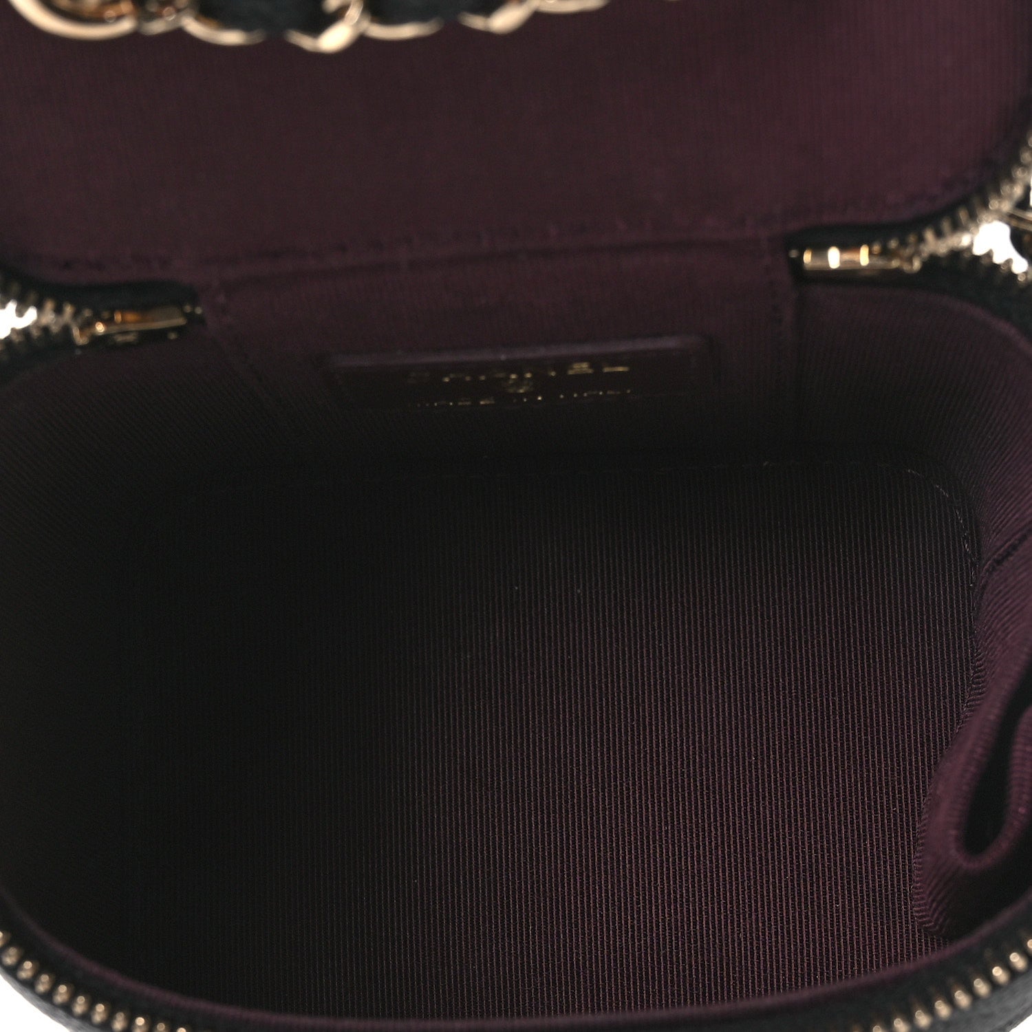 Chanel Caviar Quilted Tiny CC Mini Vanity Case With Chain Black 5 of 10