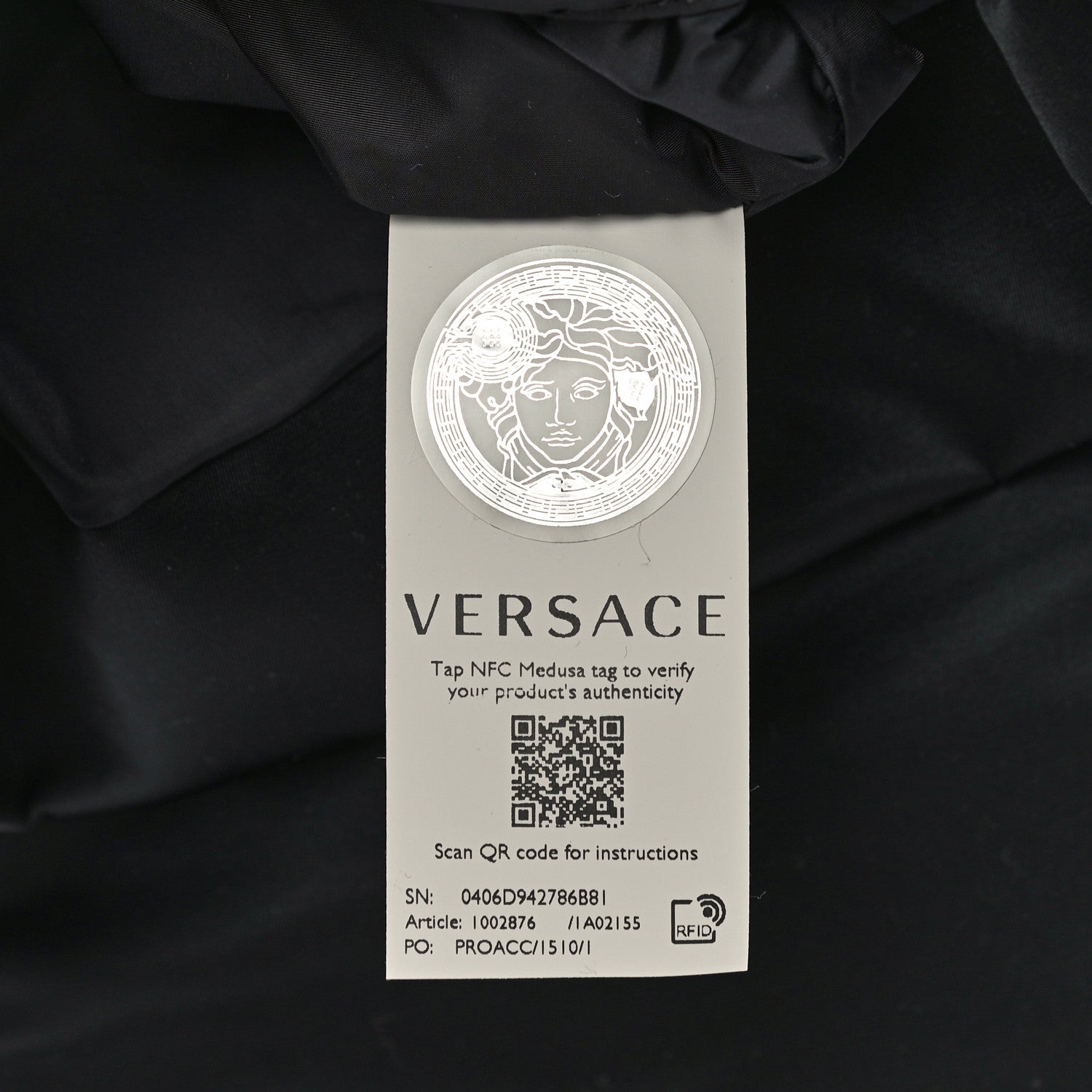 Versace Nylon Palazzo Medusa Backpack Black 7 of 10
