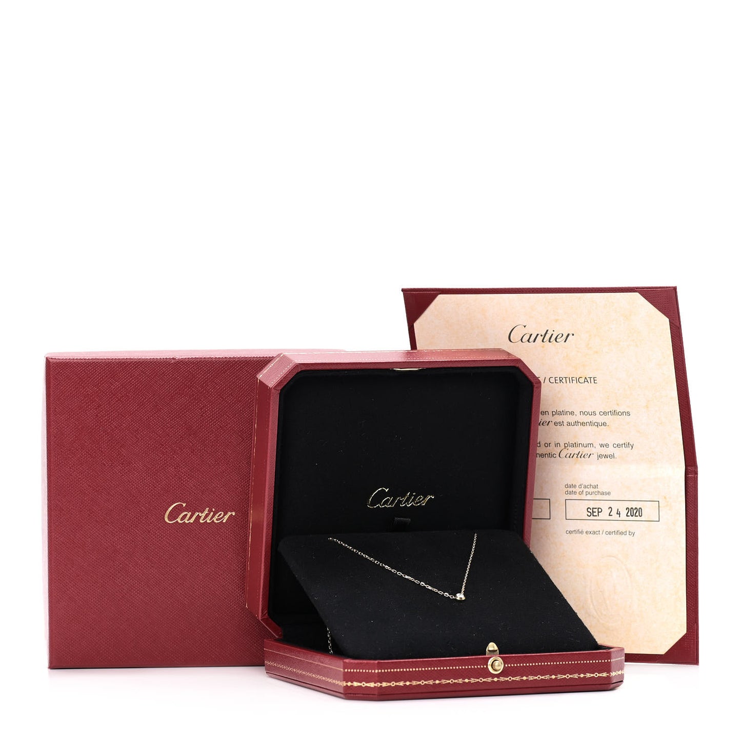18K Yellow Gold Diamond SM D'Amour Pendant Necklace