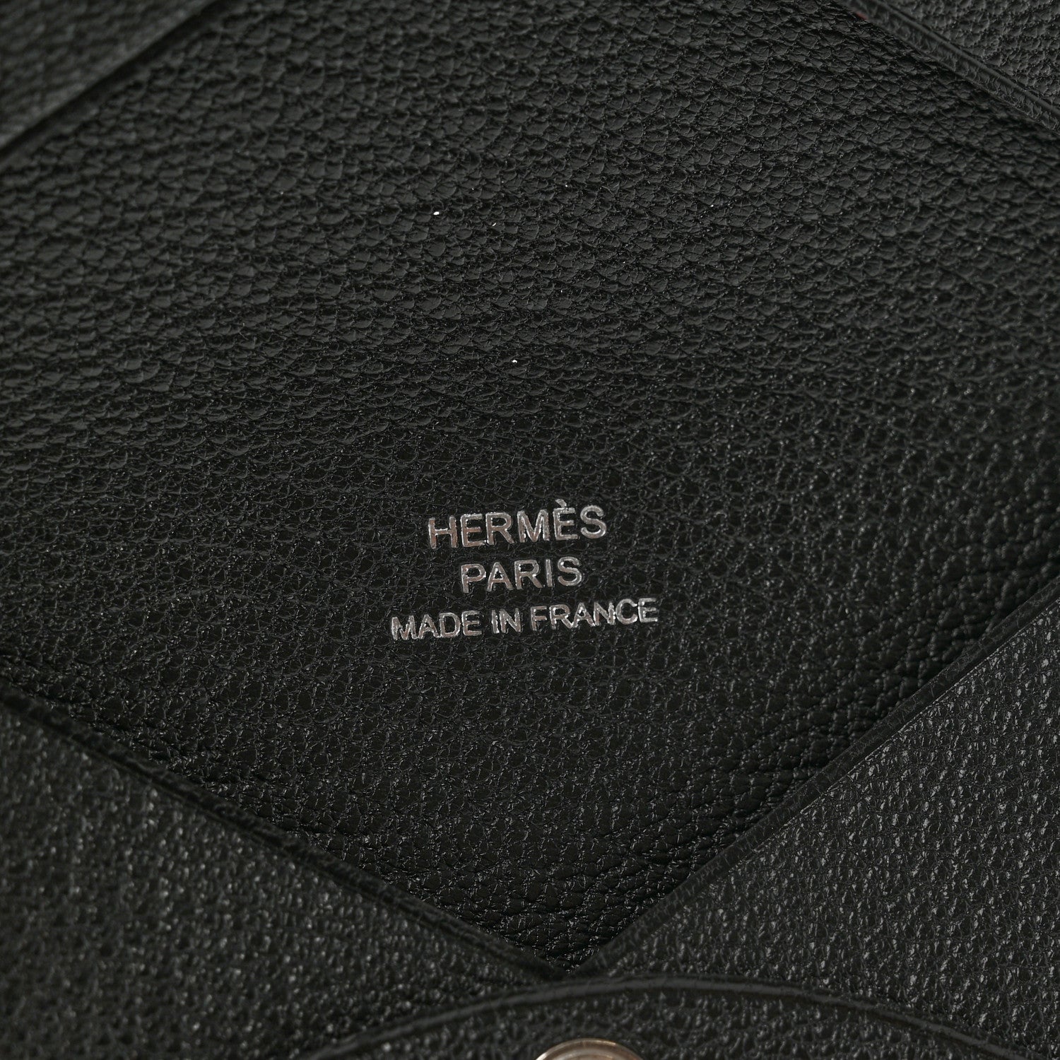 Hermes Chevre Mysore Calvi Card Case Black 6 of 6