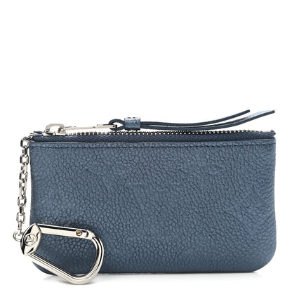Louis Vuitton Metallic Empreinte Monogram Giant Key Pouch Navy Nacre 1 of 6