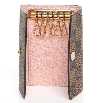 Louis Vuitton Damier Ebene Multicles 6 Key Holder Rose Ballerine 5 of 8