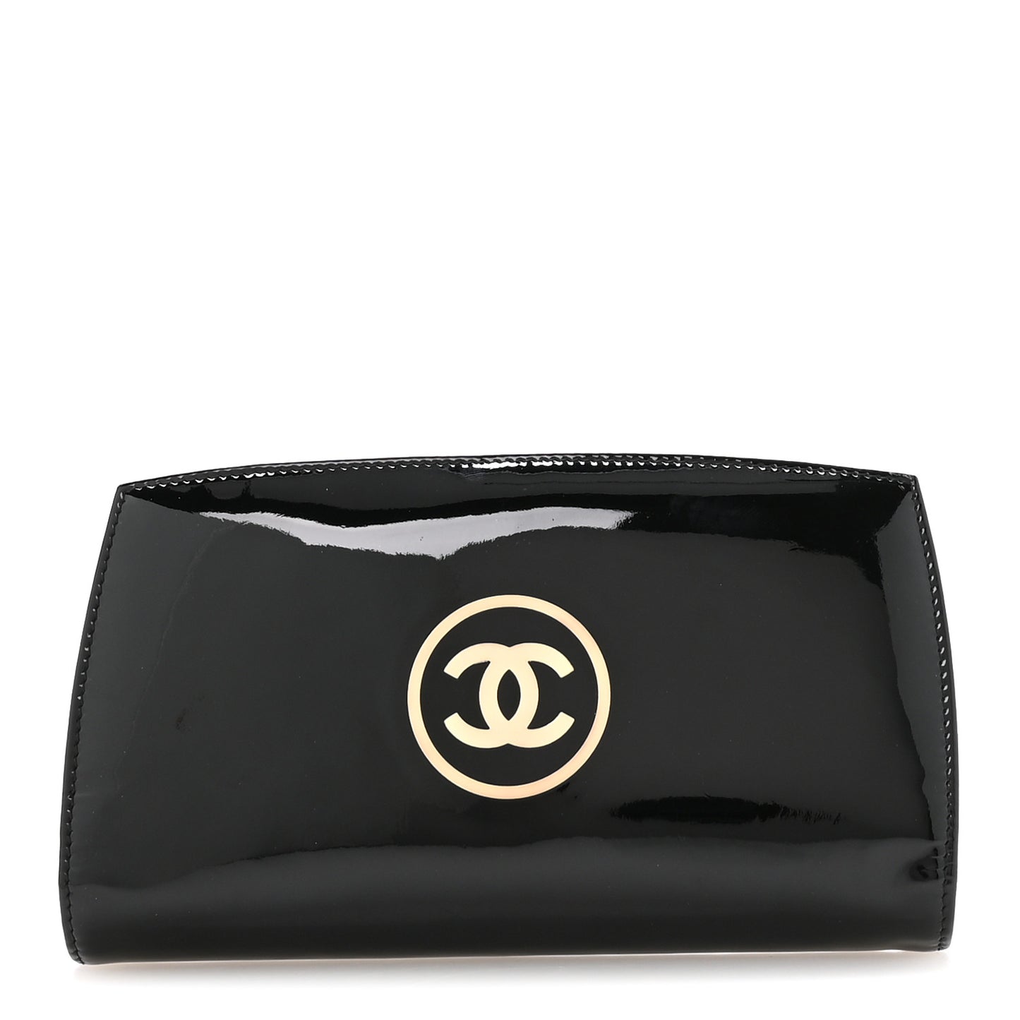 Patent CC Trousse Maquil Yen Wallet Black