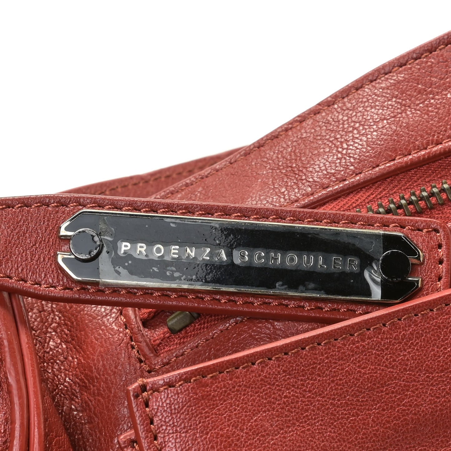 Lambskin Large PS1 Satchel Mandarin Red