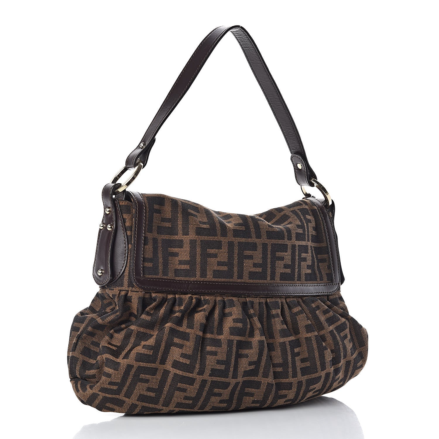 Fendi Zucca Medium Chef Shoulder Bag Tobacco 3 of 10