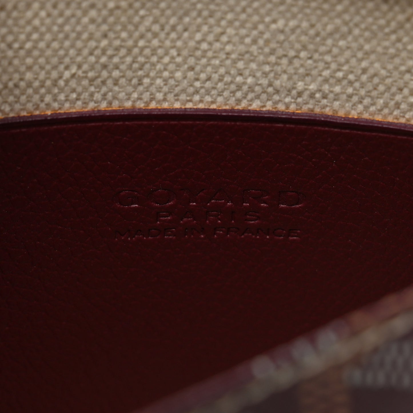 Goyardine Plumet Wallet Clutch Burgundy